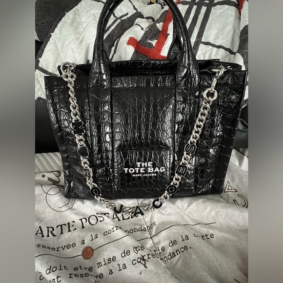 Marc Jacobs Accessories - Marc Jacob's Chain Strap- silver/black,lobster claw fastening